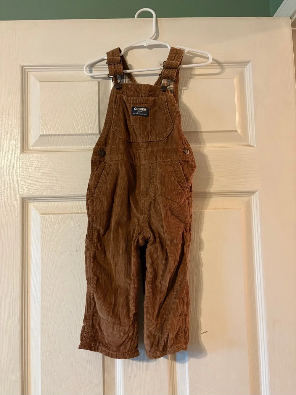 Oshkosh B’Gosh Brown Corduroy Overalls, 18 months